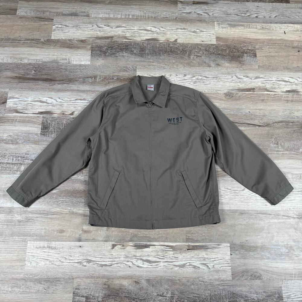 Vintage Y2K Hollister Gray Zip Jacket Windbreaker Surf Skate Streetwear Mens XL